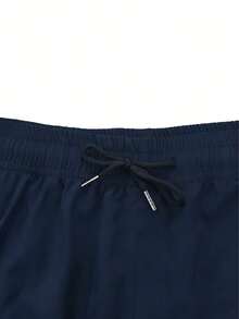 Quần short nam mùa hè kiểu cargo năng động, quần short Bermuda nhiều túi tối giản, thích hợp cho chạy bộ và thể thao. - Màu xanh hải quân - Xem 4