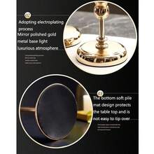 TOEDO 1pc Luxury European Style Metal Crystal Candle Holder Soft Decoration Candlelight Dinner Decor - Gold - View 4