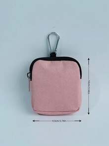 1pc Dog Training Pouch With Leash, Handheld Dog Treat Bag With Carabiner, Suitable For Pet Dog Travel Or Outdoor Use, Poop Bag Dispenser, Zipper Design To Prevent Leakage, Convenient For Dog Training, Oxford Cloth Wallet-Style Storage Bag, Zipper Closure For Safety, Geometric Pattern Design, Suitable For Sports - Multicolor - View 6