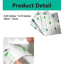 50/100Sheets Waterproof Transparent Adhesive, Wound Dressing Tape Fixer Plaster Stretch Fixation Tape Tattoo Aftercare Bandage - Multicolor - View 2