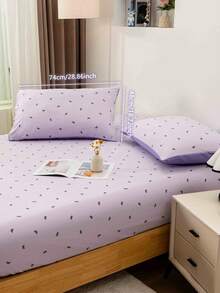 Blissful 2pcs Cute & Fresh Pillow, Pocket Pillow With Bow & Flower Design, High Grammage Soft Fabric, Suitable For Bedroom, Dorm, Sofa, Travel - Mauve Purple - View 15