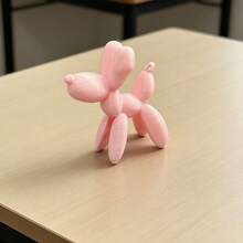 可爱气球狗钥匙扣 | 3D打印迷你雕塑钥匙圈 | 便携轻巧时尚包包挂饰及背包吊坠 - 彩色 - 查看 3