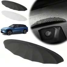Car Rearview Camera Rain Cover: Thickened And Widened Silicone, Non-Destructive Installation, Suitable For All Car Models, Transparent 4MTE - A - View 2