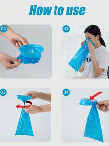 20/10/8/5/1pcs Disposable Vomit Bags, Leak-Proof Emesis Bags, Travel Motion Sickness Nausea Bags, Suitable For Adults, Cleaning Supplies, Household Tools, Vomit Bags, One-Time Diarrhea & Vomiting Emergency Handling Kit For Travel Motion Sickness, Leak-Proof Design Car And Travel Vomit Bags, Travel Accessories, Travel Essentials - Multicolor - View 3