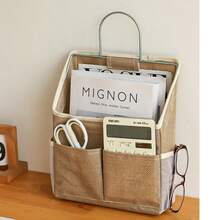 Fabric Over-Door Storage Bag, Wall Mounted Storage Basket, Large Capacity Household Organizer, Multifunctional Small Item Storage - Xem 2