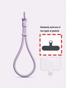 1pc Minimalist Adjustable Short Strap Buckle Lanyard, Phone Lanyard, Water Bottle Holder, Key Chain, Wrist Strap With Pad - Multicolor - View 15