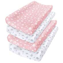 32"X16" Star Pattern Unisex Soft Changing Pad Cover, Suitable For Baby Cradle Bed, Infant Essential, Baby Shower Gift - Multicolor - View 15