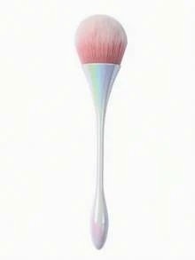 1 pieza Cepillo premium para polvo de uñas de color rosa melocotón, adecuado para uñas, rubor, polvos, maquillaje, una herramienta ideal para el arte de uñas acrílicas - Multicolor - Ver 2