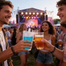 5/10/50pcs Disposable Transparent Stand-Up Pouches With Spout, Portable Drink Pouches For Music Festivals Outdoor, Hands-Free Leak-Proof Juice Bags - View 3