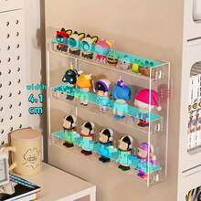 1 chiếc kệ trưng bày búp bê 3 tầng có thể tháo rời bằng acrylic, kệ đựng búp bê, đồ trang trí phòng ngủ/phòng khách. - Xem 4