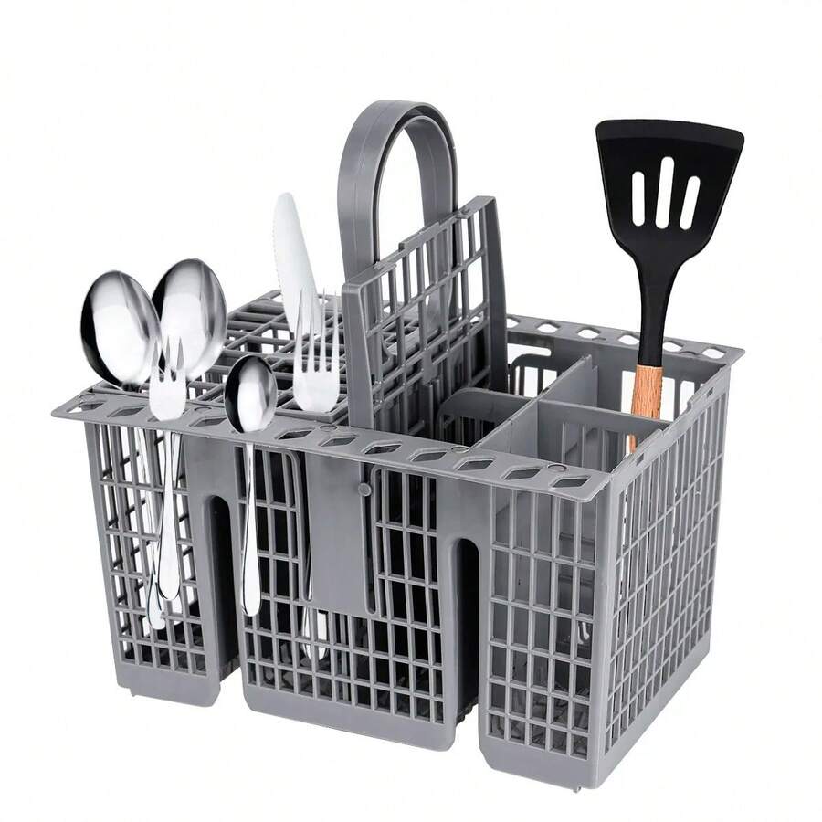 DL SERVICE Ariston Hotpoint Indesit Dishwasher Cutlery Basket | Dishwasher Cutlery Holder, Replacement Cutlery Basket - Light Grey - View 1