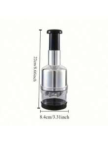 Bộ sản phẩm gồm 1 máy thái rau củ và máy ép tỏi cầm tay, với lưỡi dao bằng thép không gỉ bền bỉ, dụng cụ nghiền bằng nhựa dễ vệ sinh, tay cầm màu đen và thân máy trong suốt. Máy thái rau củ này có thiết kế hiện đại, thời trang và được vận hành bằng tay. - Nhiều màu - Xem 7