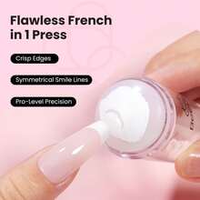 Beetles Nail Stamp Silicone French Tip Nail Stamp Kit With Replacement Stamper Heads & Scrapers, Soft Silicone Printing Tool For DIY Home Salon Nail Art, Gifts For Girls - Gel tạo hình 15ml - Xem 2