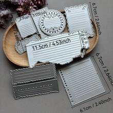 1pc Mini Loose-Leaf Cutting Die, Carbon Steel Template Suitable For DIY Handbook, Collage, Scrapbooking, Scrapbooking Supplies - A - View 11