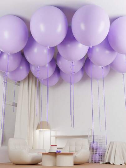 Pastel Purple Latex Party Balloons 2/3/5/7/10pcs - 36 Inch Large Thick Lavender Light Purple Lilac Balloons For Bridal Shower Gender Reveal Wedding Graduation Bachelorette Gender Reveal Easter Princess Butterfly Party Decorations