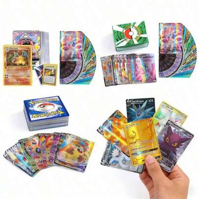 P-Oke-Mon Battle Arena Trading Cards Set With Strategic Ability Cards And Diverse Combat Scenarios, Suitable For Fans Who Enjoy Competitive Card Play And Collection Random Delivery