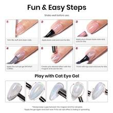 Beetles White Gel Nail Polish -1PC 15ml White Spring Colors Gel Polish - Rainbow-Angel's Halo - 查看 8