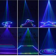 Proyector de iluminación de escenario activado por música DMX512 con patrón de haz RGB de animación 3D, adecuado para fiestas en interiores, cumpleaños en el hogar, bares, KTVs, bodas, clubes, festivales y otros eventos - Tipo de Enchufe B USA (110-127V) - Ver 3