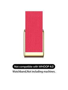 5.0 Super Luxury Braided Watch Band - Fit For 5.0/MG - ECG Compatible, High-Quality Accessory For Health & Fitness Wearable Devices - Premium Metal - Hot Pink - View 2