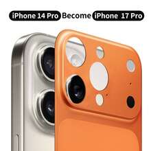 Tương thích với iPhone 16 Pro Max/15 Pro/14 Pro, Miếng dán mặt lưng PC mờ siêu mỏng tương thích với iPhone 17 Pro/17 Pro Max. Thích hợp sử dụng hàng ngày, văn phòng, nhà. Bảo vệ ống kính, camera điện thoại, chống nước, chống sốc, chống rơi, chống trầy xước. - trái cam - Xem 14