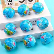 1包（1/3/5/10个）蓝色星球挤压球 - 柔软海绵放松小礼物，适合地球日派对礼品、嘉年华奖品和礼物，缓解工作和学习压力的小礼物 - 彩色 - 查看 7