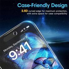 3片装隐私全屏钢化玻璃保护膜，保护屏幕，全屏手机保护膜，兼容 17e 16e 17 16 15 14 13 12 11 Pro Max XS X XR 17 16 15 14 Plus，防窥透明保护膜 - 灰色 - 查看 6