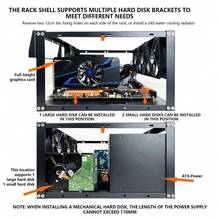 E02 Stackable Open Air Test Bench DIY PC Chassis Fits ATX E-ATX X79 X99 Mobo - View 11