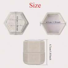 Personalized Laser Engraved Double Slot Acrylic Top Ring Box, Velvet Ring Box, Custom Hexagonal Ring Box, Luxury Ring Box, Engagement Ring Box, Antique Ring Box, Proposal Ring Box - Multicolor - View 6