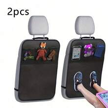 2pcs Backrest Cushion Cover, Specially Designed For The Back Of The Seat. Large Protective Pad For The Rear Seat. Protective Pad For The Rear Seat Pedal. - A - View 13
