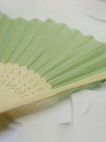 3/15/30件 她/他的禮物 手持式摺疊布扇附流蘇，附禮品袋，鼠尾草綠婚禮伴手禮，女性DIY裝飾禮物，適用於新娘派對、回禮、婚禮招待會、生日派對等 - 多色 - 查看 5