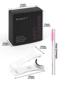 3 Pairs Magnetic False Eyelashes, Natural Style, Reusable, Comes With Eyelash Curler And 5 Eyelash Brushes, No Glue Needed, Assorted Styles, Easy To Wear And Remove, Natural Makeup Effect, Suitable For Daily, Party, Stage, Banquet Makeup, Also Suitable As Women's Day/Valentine's Day/Music Festival/Christmas/Christmas Eve/Thanksgiving Gift - 黑色 - 查看 4