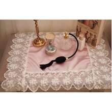 Bộ 1/2/4 tấm lót bàn và khăn ăn bằng satin ren cao cấp kiểu Châu Âu & Mỹ - Nhiều màu - Xem 5