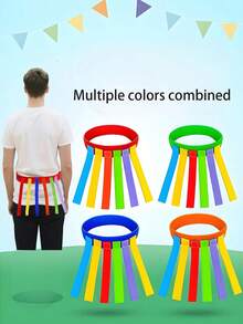 14/7件套接球游戏腰带/腿部比赛腰带，成人户外游戏，可弹力接球训练器材，彩色户外接球游戏腰带 - 户外庭院嘉年华派对用品，适合露营、野餐、海滩、户外运动日、家庭聚会、生日派对、返校派对活动、趣味团队技能训练活动（颜色和款式随机） - 查看 5