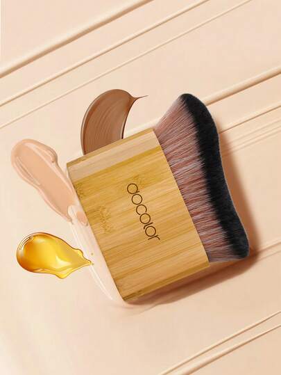 docolor 可爱身体刷、散粉刷、美黑刷、纯素无动物实验合成刷毛、打造完美妆效、轻松上妆、畅销刷、专业身体美黑工具、均匀涂抹、适用于液体、膏状和粉状产品、无缝晕染刷、旅行必备、方便携带。