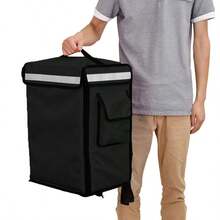 Bicycle Food Delivery Backpack Rucksack Thermal Insulated Hot Food Takeaway Bag - Black - View 5