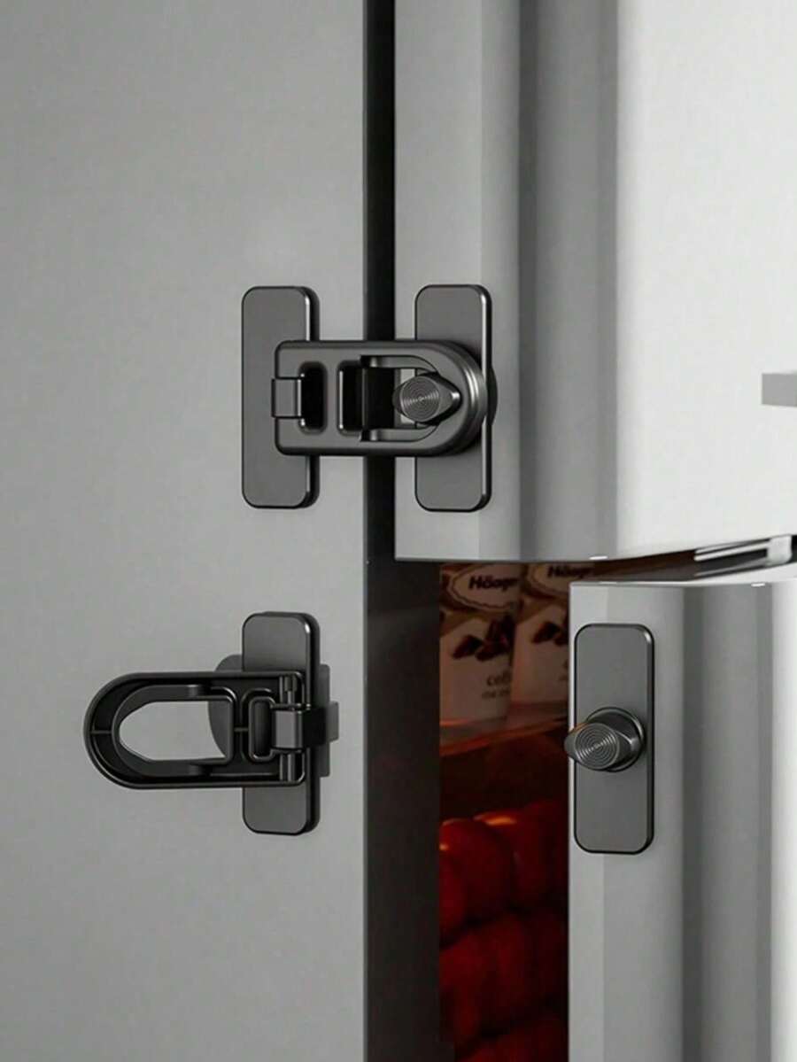 1/2/4件套安全锁，家用防盗锁，免钻孔冰箱锁，儿童安全锁，橱柜抽屉冷冻柜防盗锁，通用型，场景式
