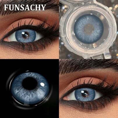 FUNSACHY 1 par färgade pupiller för bruna ögon gröna ögon kontaktlinser kosmetika naturliga modelinser för smink