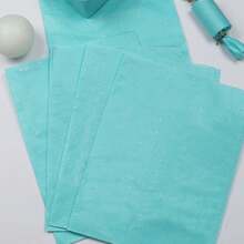 蓝色亮片薄纸，卡其色金色闪光礼品包装纸 - 多色 - 查看 6