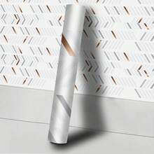 Autocollants muraux en mosaïque, imperméables, résistants à l'humidité et à la chaleur, amovibles. Décoration murale DIY convenant à la salle de bain, la cuisine, le salon, la chambre, les armoires, les plans de travail, la décoration d'intérieur - Gris doré luxueux - Voir 10