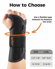 Carpal Tunnel Wrist Brace For Women&Men, [Ultra Breathable & Upgraded Support] Night Wrist Support With Metal Splints Fit Right Hand, Rigid Hand Brace For Tendonitis, Sprain, Arthritis, Pain Relief - 灰色的 - 查看 5