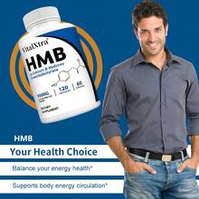 HMB Supplement - Contains 50 Mg Calcium, 950 Mg Calcium Β-Hydroxy-β-Methylbutyrate Monohydrate - Supports Muscle Function And Balance - 120 Capsules - 1瓶 - 查看 6