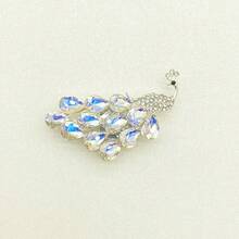 1pc Crystal Button Cover, Fashion Shirt Cuff Decor Button, DIY Coat & Shirt Decoration - Heart-shaped Rhinestone Clasp - View 4