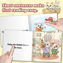 Kids Early Reader Mini Storybook , Kid Can Read Series Level A B, Learn First English Words With Cute Animal Characters, Simple Short Stories For Sight Words And Vocabulary Practice - Kid Can Read10 - View 6