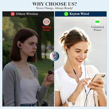 AI Translation Wired Earbuds Real Time - 164 Languages Translator Lightning Headphones & Earphones, Audifonos Traductores Inglés Español Ear Buds Compatible With IPhone 14 13 12 11 Pro Max Plus-2Pack - 黑白 - 查看 4
