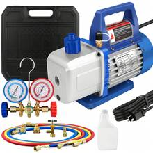 4 CFM 1/3HP Vacuum Pump HVAC Manifold Gauge Set AC A/C Refrigeration Kit US - Combo Air Vacuum Pump - View 12