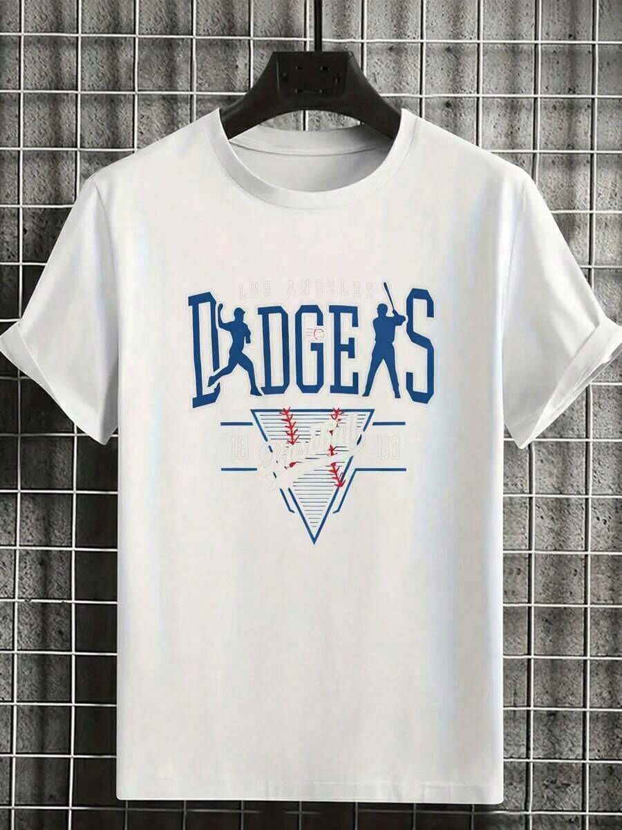 Camiseta de Béisbol de los de Los Ángeles para Hombre, Diseño Clásico con el Logotipo del Equipo para Fanáticos 2VKI - Albaricoque - Ver 1