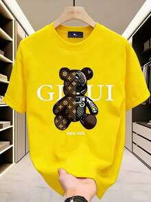 GucciS Modern Elegant And Timeless Classic USA-Shirt-LeeS/DiorSSNew Casual-Shirts Men And WomenUnisex Casual-Shirts - 黃色 - 查看 3