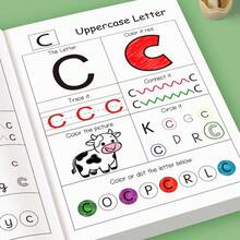 48-Page Children's ABC Letter Tracing Workbook | A-Z Letter Practice, Suitable For Preschool And Kindergarten | Fun Early Writing Workbook, Includes Practice Pages, Practice Book, Magic Word Practice, Great Gift Idea, Practical And Durable English Writing Workbook, Perfect For Back To School Season. - Multicolor - View 4