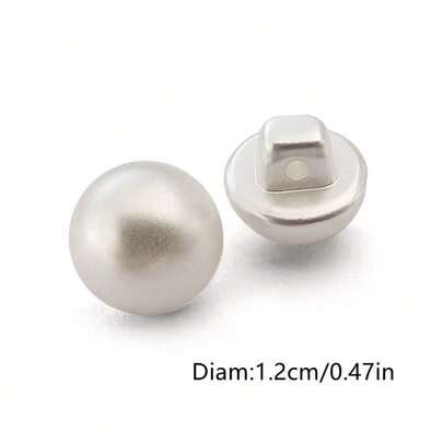 50 قطعة أزرار نصف دائرية على شكل فطر صغير بفتحة كبيرة من الأكريليك، أزرار متعددة الاستخدامات لتزيين الملابس النسائية والكارديجان والسترات الصوفية