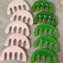 1个树脂按摩梳，头部按摩工具，用于身体放松 - 彩色 - 查看 10